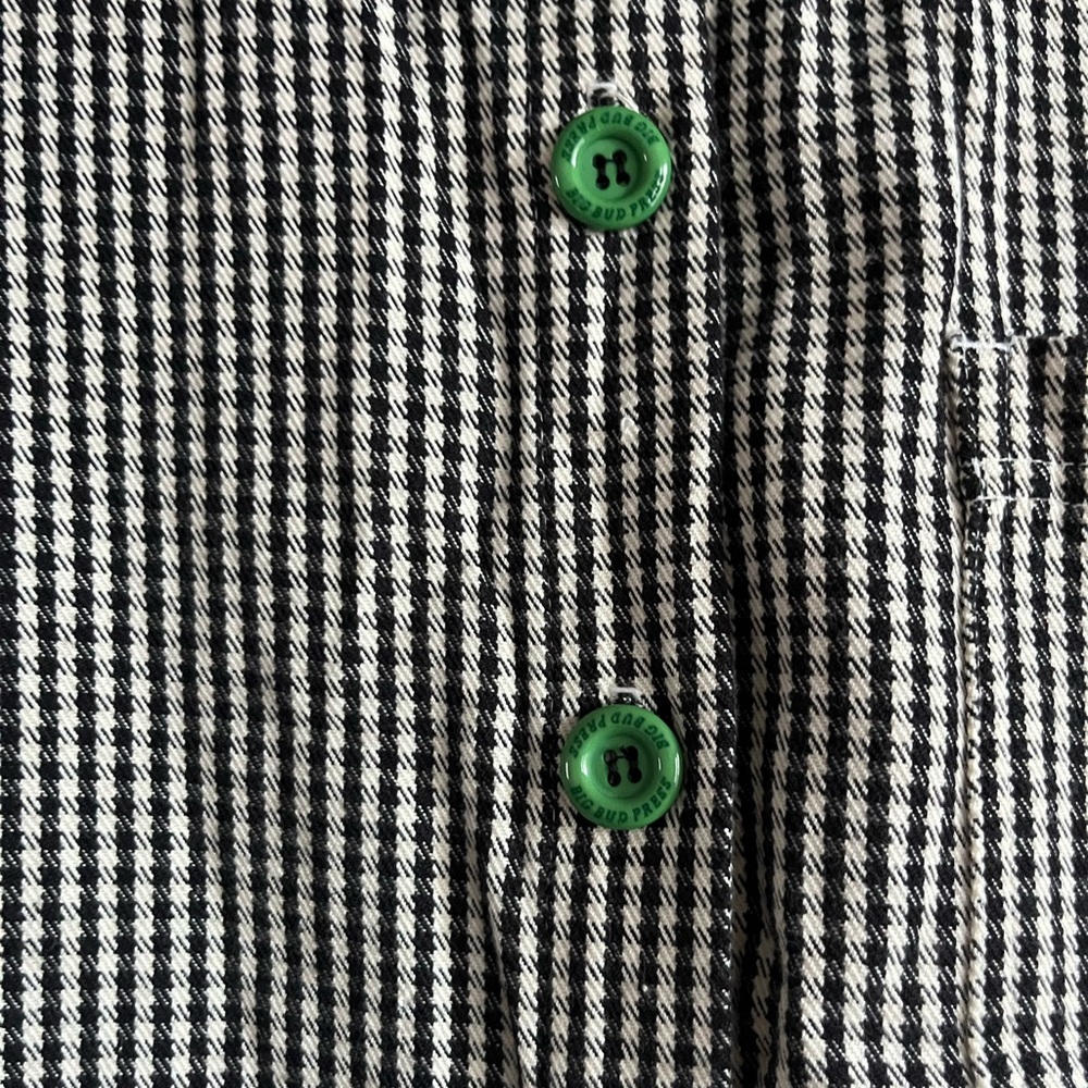 Big Bud Press Gingham Checkered Work Shirt Jacket Coat. 100% cotton - Picture 4 of 7